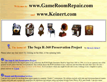 Tablet Screenshot of gameroomrepair.com